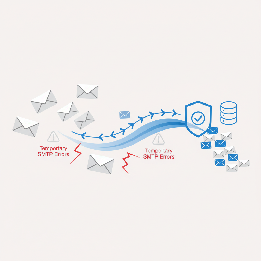 How to Bypass Temporary SMTP Errors for Email Validation API — illustration
